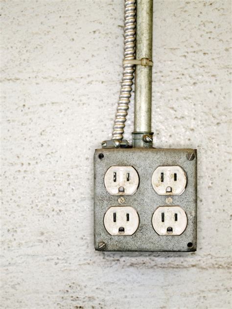 wall outlet junction box|exposed electrical outlet box.